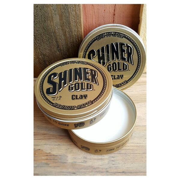 Product_ShinerGoldClay Shiner Gold Clay -Maximum Matte - Beard Balm